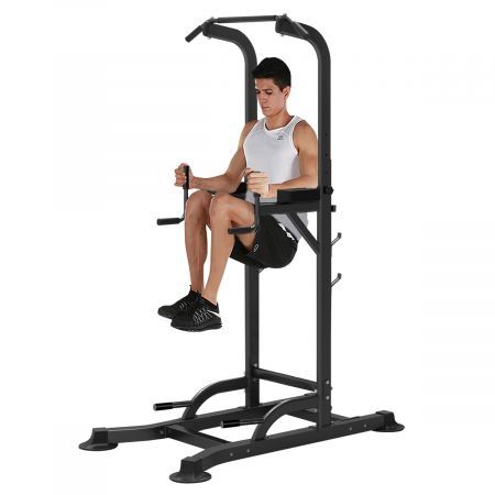 6 In 1 Home Gym Fitness Station For Chin-Up,Dip Station,Pull-Up,Push-Up,Power Rack,Leg Raise
