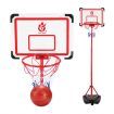 2M Height Adjustable Portable Kids Basketball Hoop Stand W/Backboard,Base,Inflator,Great Gift