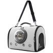 Pet Travel Carrier Crate Hand Shoulder Bag W/Semi-Sphere Window Breathable High Quality Material