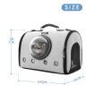 Pet Travel Carrier Crate Hand Shoulder Bag W/Semi-Sphere Window Breathable High Quality Material