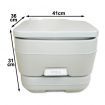 10L Portable Camping Toilet Potty 50 Flushes Prevent Leakage Odors For Schools,Hospitals,Elder