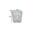 20L Portable Camping Toilet Potty 50 Flushes Prevent Leakage Odors For Schools,Hospitals,Elder