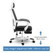 High Back Breathable Mesh 150 Degree Reclining Computer Office Chair W/Thick Padded Seat,Slid Footrest