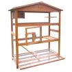 Durable Fir Wood Spacious Waterproof Bird Cage Aviary W/Perche,Toy,Ladder For Parrot Cockatoo,Etc.