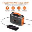 70200Mah Portable Solar Generator Power Station W/Led Light&Usb,Dc,Ac Ports Charging Wide Products