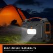 70200Mah Portable Solar Generator Power Station W/Led Light&Usb,Dc,Ac Ports Charging Wide Products