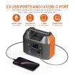 72800Mah Portable Solar Generator Power Station W/Led Light&Usb,Dc,Ac Ports Charging A Lot Products