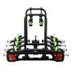 Car 4 Bikes Rack Tow Ball Mounting Carrier W/Tail Light,License Plate Frame,Flexible Titling Design