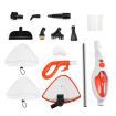 Effectively Sterilize 1300W Steam Mop Cleaner W/Multi Nozzles For Floor Clothes Window Etc.-Orange