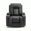 Pu Leather 8-Point Heated Full Body Massage Chair 135 Degree Recliner W/Thick Padded Foam 360 Degree Swivel