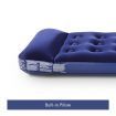 Quickly Inflate Air Bed Mattress W/ Built In Pillow Foot Pump-Single Great For Indoor / Outdoor