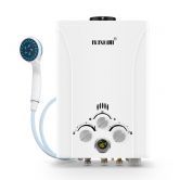 Portable Outdoor Gas Lpg Instant Shower Hot Water Heater W/Constant Water Flow Up To 550L/H-White