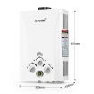 Portable Outdoor Gas Lpg Instant Shower Hot Water Heater W/Constant Water Flow Up To 550L/H-White