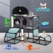 Multi-Layer Cat Tower Tree W/Nest Hammock Scratching Post Hanging Ball Multi Cats Activity Center
