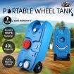 40L Wheel Water Tank Outdoor Water Storage Container For Camping, Motorhome, Caravan Trips-Blue