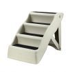 Flatly Folded None Slip 4-Step Pet Ramp Dog Ladder Stair Lightweight But Sturdy Max 60Kg Load