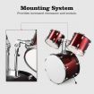 5Pcs Full Size Kids Drum Set W/ 100% Birch Shells For Warm & Punchy Tone Cymbal & Stool Included