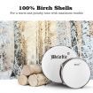 5Pcs Full Size Kids Drum Set W/ 100% Birch Shells For Warm & Punchy Tone Cymbal & Stool Included