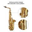 Beginner Saxophone Sax Eb Be Alto E Flat Brass W/Mouthpiece,Clean Brush&Cloth,Pair Of Gloves, Etc