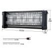 150Sqm Area 40W Electric Bug Zapper Insect Mozzie Killer Fly Trap Catcher Eco Pest Control-Black