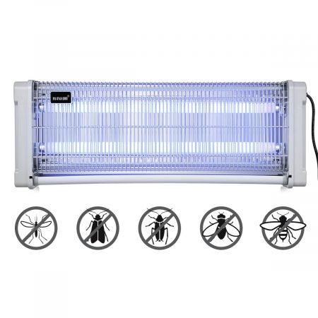 150Sqm Area 40W Electric Bug Zapper Insect Mozzie Killer Fly Trap Catcher Eco Pest Control-Grey