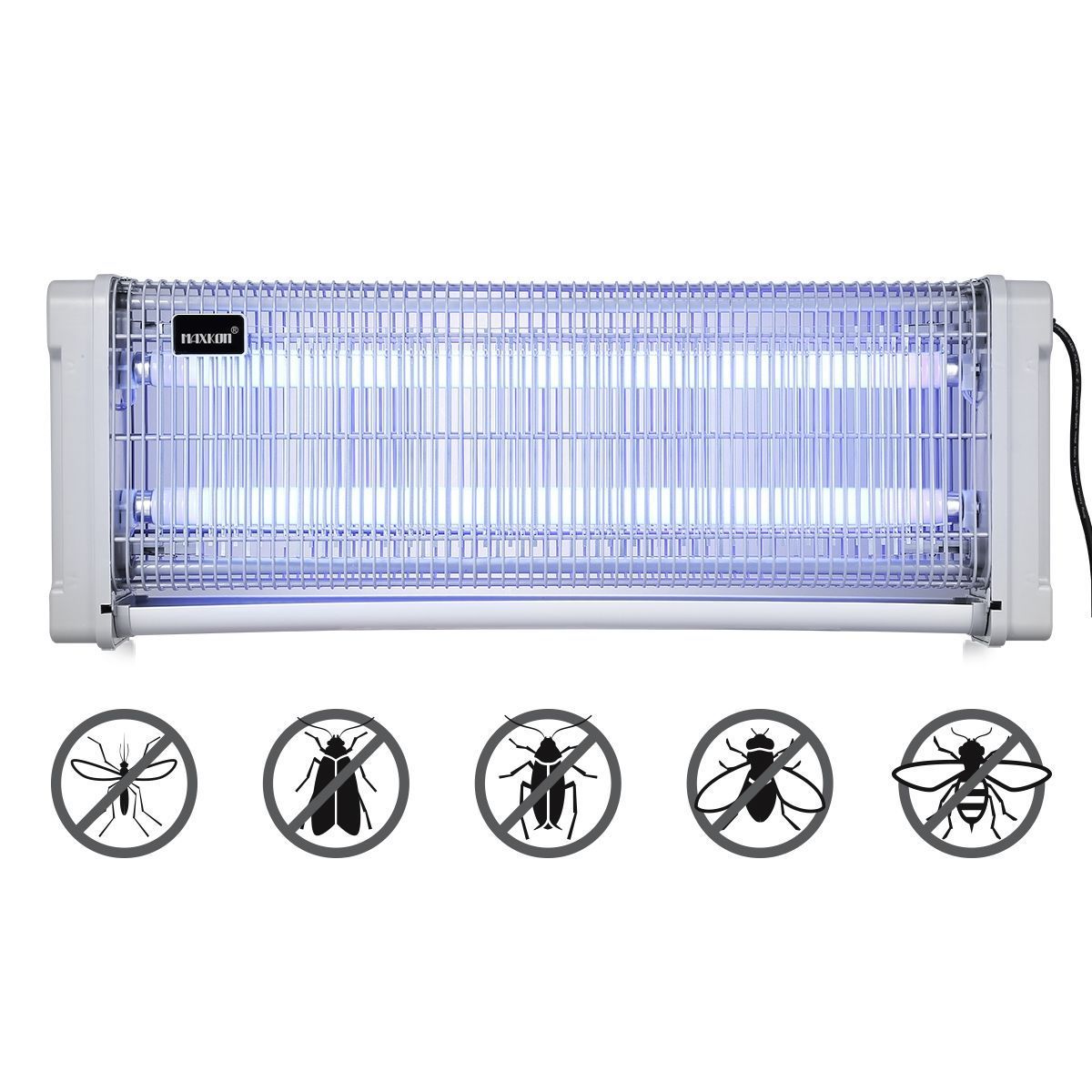 150Sqm Area 40W Electric Bug Zapper Insect Mozzie Killer Fly Trap Catcher Eco Pest Control-Grey