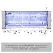 150Sqm Area 40W Electric Bug Zapper Insect Mozzie Killer Fly Trap Catcher Eco Pest Control-Grey