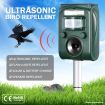 315Sqm Area Solar Ultrasonic Pest Repeller Flash Light Animal Deterrent For Bird Fox Cat Racoon Bat