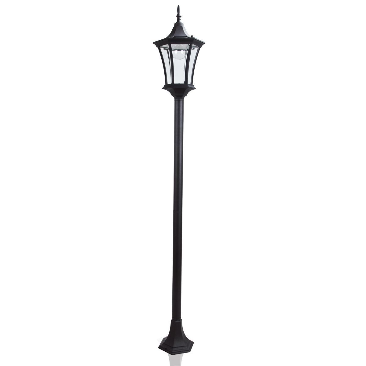 Elegant Weather Resistant Quality Real Glass Solar Post Light Lamp For Parks Garden, Patio/Veranda