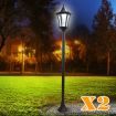 Elegant Weather Resistant Quality Real Glass Solar Post Light Lamp For Parks Garden, Patio/Veranda