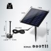 5W 5 Water Effects Garden Solar Foutain Water Pump For Pond,Birdbath,Waterfall,Pool,Lawn