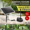 50W 6 Water Effects Garden Feature Solar Foutain Water Pump For Pond,Birdbath,Waterfall,Pool,Lawn