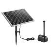 50W 6 Water Effects Garden Feature Solar Foutain Water Pump For Pond,Birdbath,Waterfall,Pool,Lawn