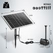 50W 6 Water Effects Garden Feature Solar Foutain Water Pump For Pond,Birdbath,Waterfall,Pool,Lawn