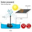 50W 6 Water Effects Garden Feature Solar Foutain Water Pump For Pond,Birdbath,Waterfall,Pool,Lawn