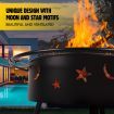 32" Outdoor Fire Pit / Bbq Grill 2 In 1 Portable Fireplace Brazier Patio Heater W/Safety Mesh Lid