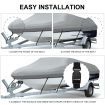 16-18.5Ft High Quality Weather/Uv Resistant Boat Cover Canopy For  V-Hull Open Fishing Boats