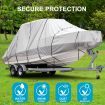 17-19Ft High Quality Weather/Uv Resistant Jumbo Boat Cover Canopy For Hardtop Or T-Top Boats