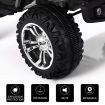 Kids 12V 3-6Km/H Ride On Jeep Off Road Car W/Flash Light Music,Safe Romote Control,28Cm Seat-Black