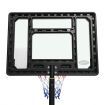 1.65-2.1M Mobile Basketball Hoop Stand W/Ring,Backboard,Stable Base,Protetive Sleeve On Pole