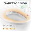 Smart Heated Toilet Seat Bidet W/Adjustable Washing Position Nozzels,Air Dryer,Auto Deodorizer