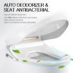 Smart Heated Toilet Seat Bidet W/Adjustable Washing Position Nozzels,Air Dryer,Auto Deodorizer