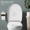 Smart Heated Toilet Seat Bidet W/Adjustable Washing Position Nozzels,Air Dryer,Auto Deodorizer