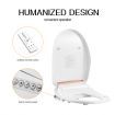 Smart Heated Toilet Seat Bidet W/Adjustable Washing Position Nozzels,Air Dryer,Auto Deodorizer