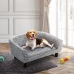 M Size Soft Well Padded Dog Bed Pet Sofa W/4 Raised Leg Away From Mold,Small Insect, Max 50Kg