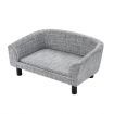 M Size Soft Well Padded Dog Bed Pet Sofa W/4 Raised Leg Away From Mold,Small Insect, Max 50Kg