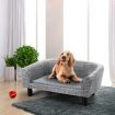 M Size Soft Well Padded Dog Bed Pet Sofa W/4 Raised Leg Away From Mold,Small Insect, Max 50Kg