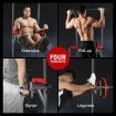 Height Adjustable Exercise Power Tower For Multi Home Gym-Knee Raise,Pull Up,Dip Bar,Leg Press