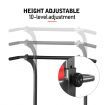 Height Adjustable Exercise Power Tower For Multi Home Gym-Knee Raise,Pull Up,Dip Bar,Leg Press