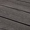 6Pcs Waterproof Outdoor Square Composite Decking Tiles Snap Tight Locking 30X30X2.2Cm-Dark Grey